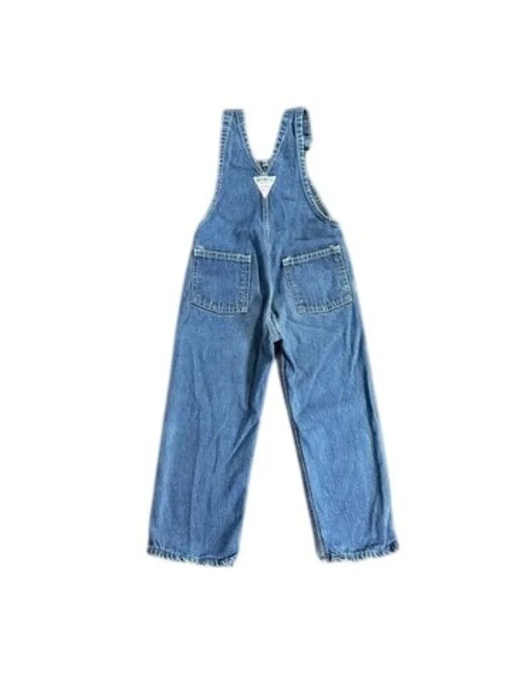 Vintage OSHKOSH B GOSH Bib Overalls Toddler Size 4 Blue Denim Vestbak Snap